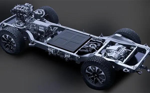 Longarinas e travessas de conformação hidráulica do chassi